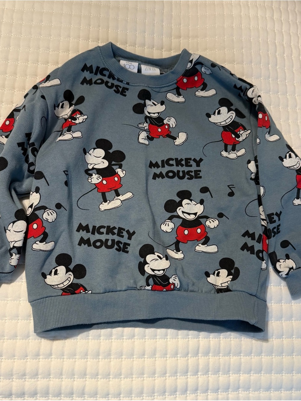 Zara Disney 100th Mickey Mouse Sweatshirt Size 5-6